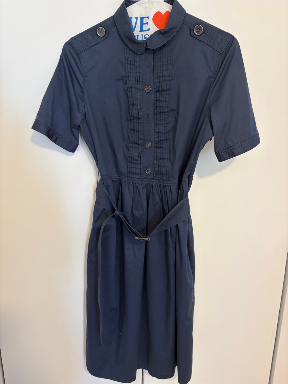 Burberry Brit Blue Shirt Dress